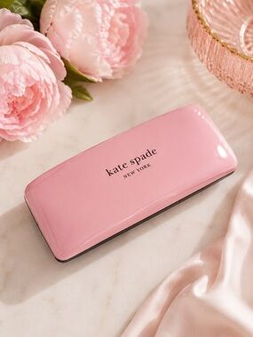 Kate Spade Sunglass Eyeglass Hard Clamshell Case Pink Green